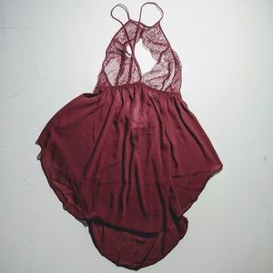 Victoria Secret Short Chemise Maroon / Burgundy